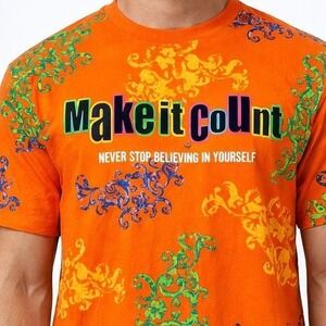 Switch Remarkable Graphic T Shirt Mens M Orange All Over Print Limited Edition